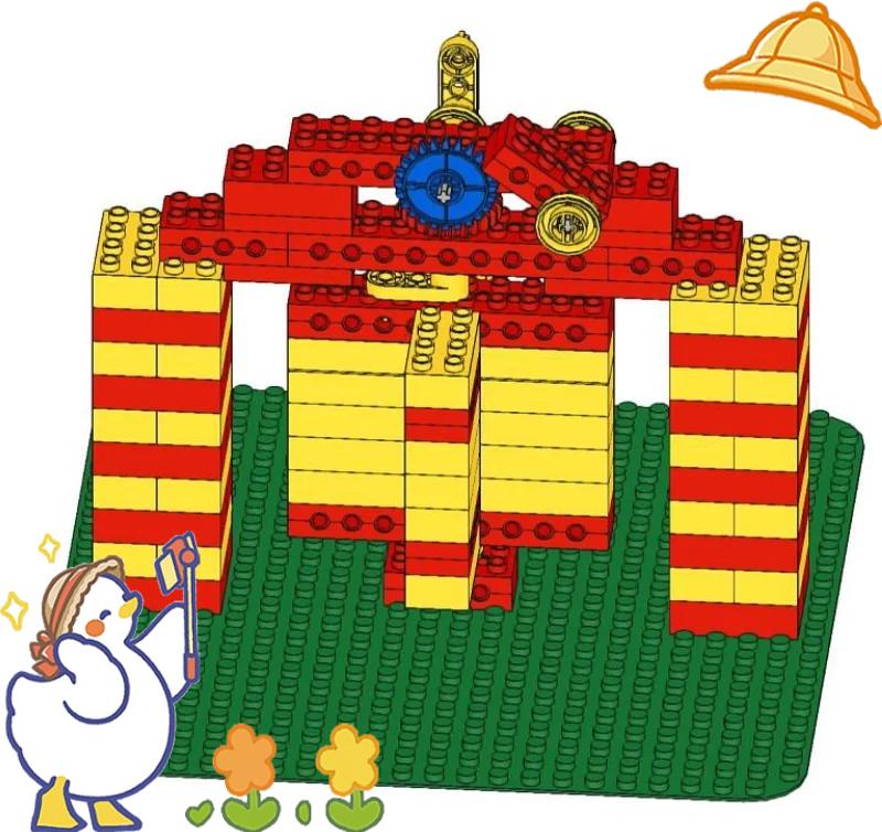 樂(lè)高大顆粒旋轉(zhuǎn)門課程體驗(yàn) 開啟創(chuàng)意與機(jī)械原理的趣味之門